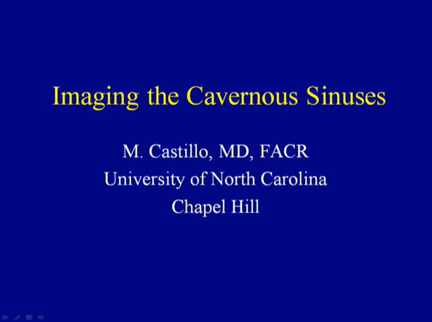 Imaging the Cavernous Sinuses thumbnail