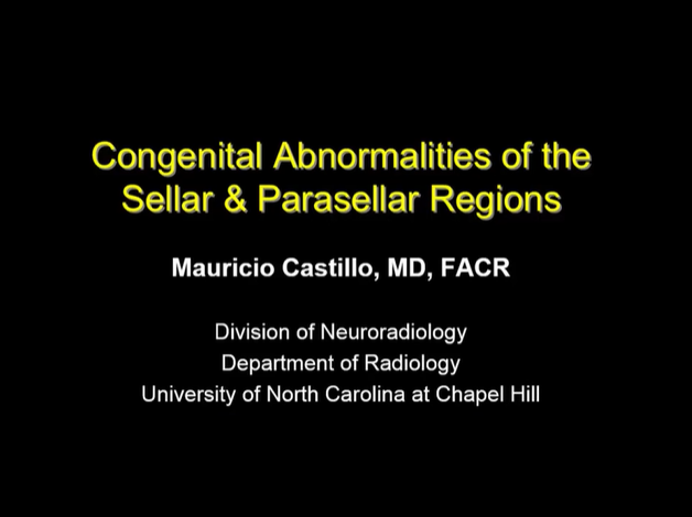 Congenital Abnormalities of the Sellar & Parasellar Regions thumbnail