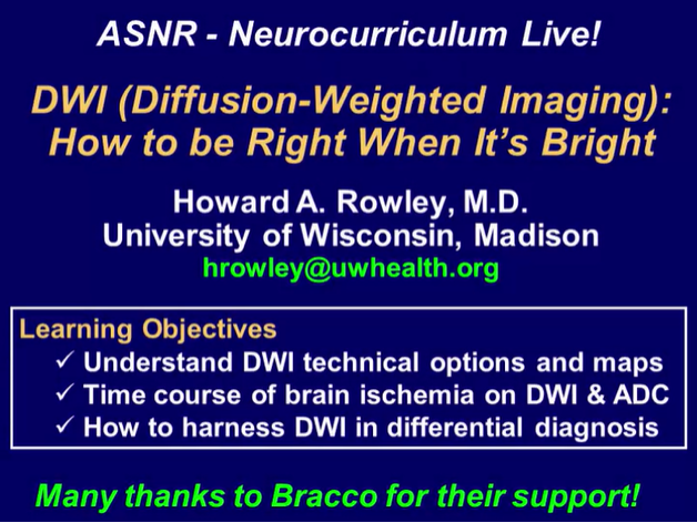 Diffusion Weighted Imaging (DWI): How to be Right When It’s Bright thumbnail