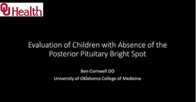 Evaluation of Children with Absence of the Posterior Pituitary Bright Spot thumbnail