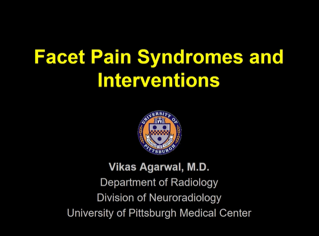 Facet Pain Syndromes and Interventions thumbnail