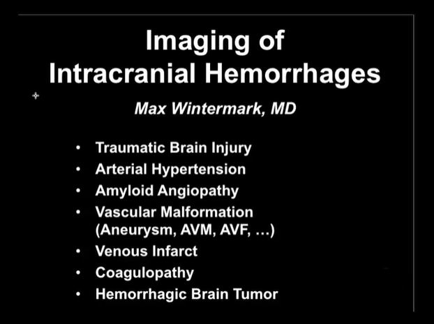 Imaging of Intracranial Hemorrhages thumbnail